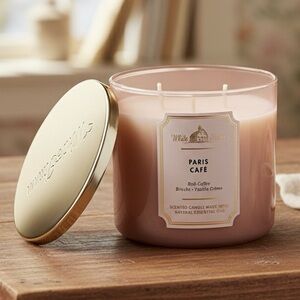Bath & Body Works Paris Café Candle with Gold Lid